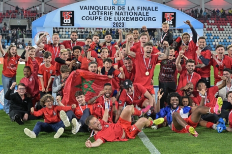 Coupe de Luxembourg / Déifferdeng 03 holt fünften Pokal der Vereinsgeschichte